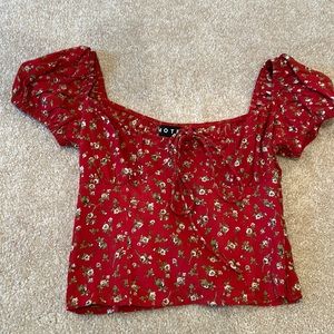 Motel Floral Corset Top Size XS